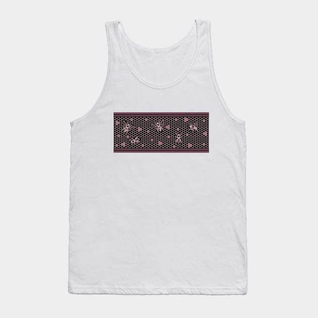 Bee honeycomb Tank Top by KiraVermillion